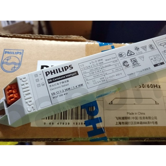 PHILIPS EBCi 1-2 36W / 1-4 18W TLD - Ballast Elektronik pengganti EBC 236