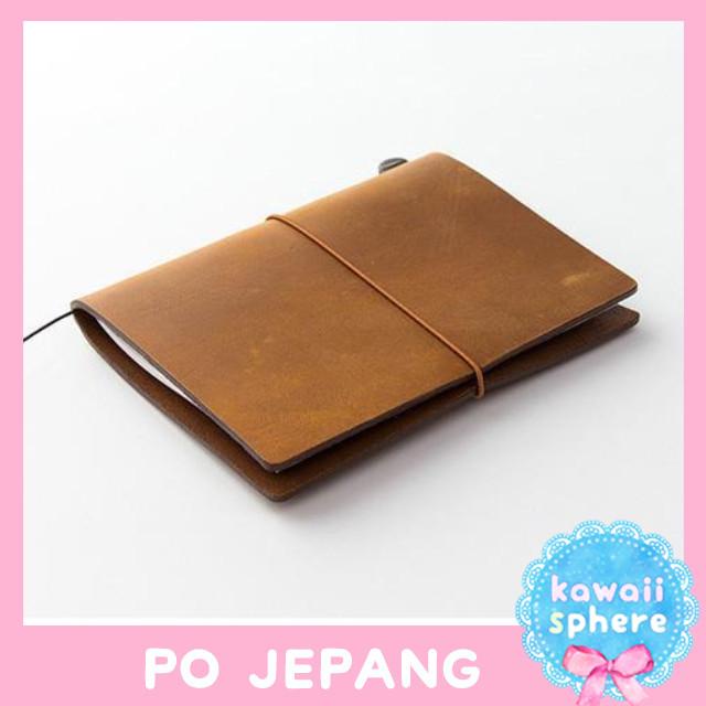 

Midori Traveler's Notebook Starter Kit |Passport size Camel| PO Jepang