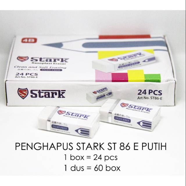 

Penghapus STARK ST86-E Putih (24pc)