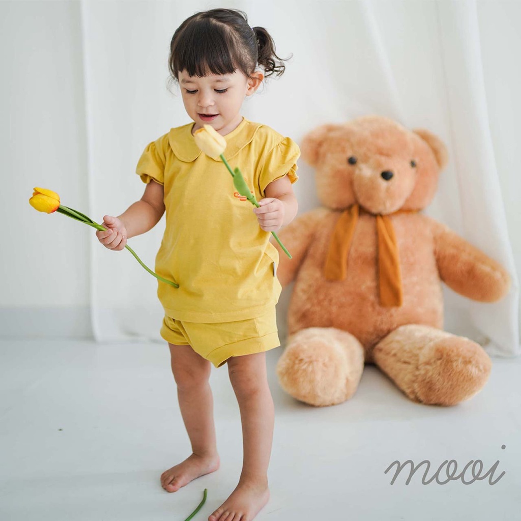 PROMO 7.7 PROMO BAJU LEBARAN MURAH MOOI JOICE SET BAJU PENDEK CELANA PENDEK BAJU SETELAN ANAK FASHION ANAK PEREMPUAN 6 BULAN - 3 TAHUN