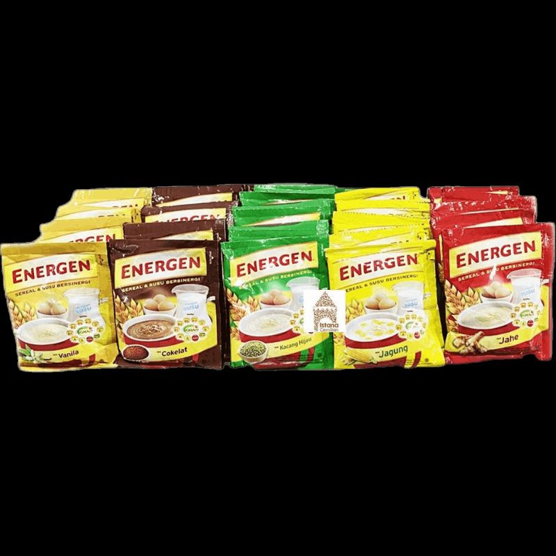 

serbuk minuman Energen 35g/jahe/vanila/kacanghijau/jagung/coklat