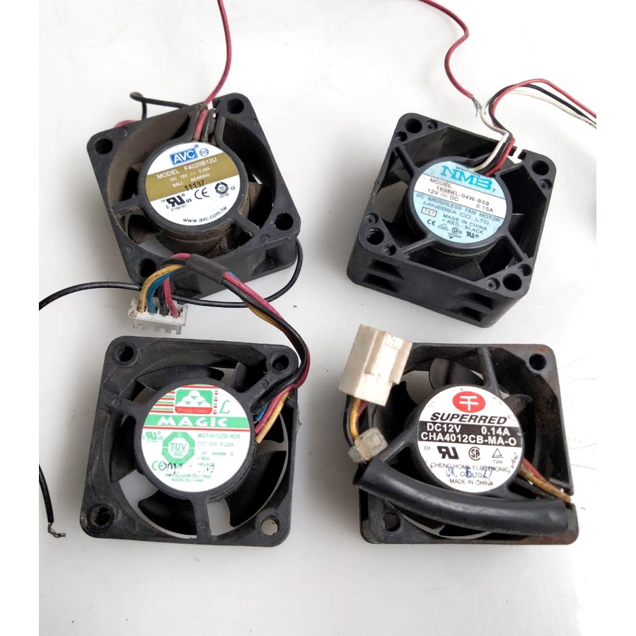 Fan dc Brushless 12v 0,1 & 0,2A Brand Campuran 4x4x2cm