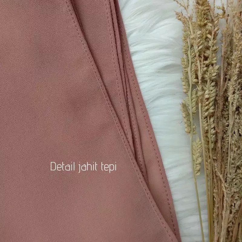 Pashmina Curve Oval Malay Ceruty Babydoll | Hijab Pashmina Oval Ceruty Babydoll