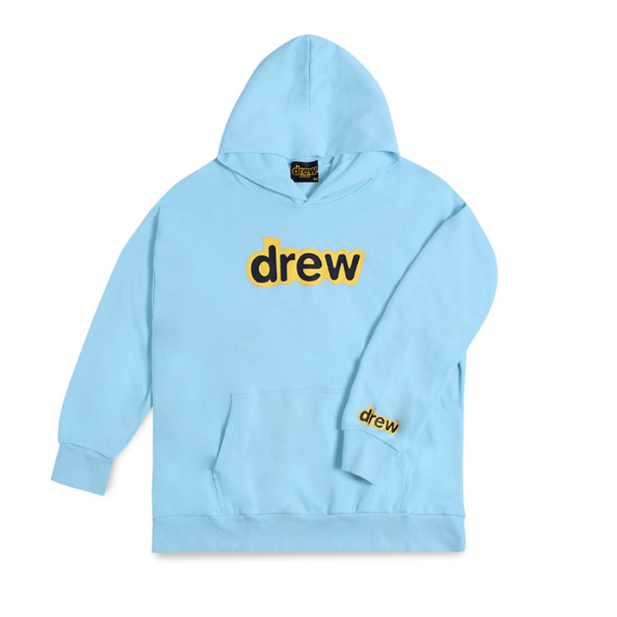 Drew House JB Justin Bieber Secret Light Blue Hoodie - ORI