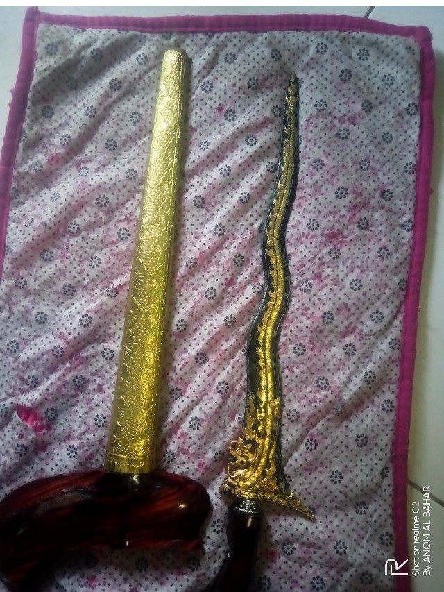 Keris Naga Liong Luk 5 Kinatah Sepuh Shopee Indonesia