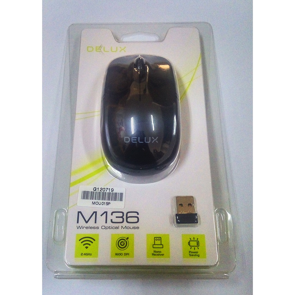 Mouse Wireless DELUX M136