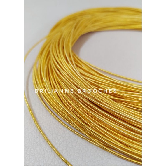 Gold Embroidery Wire • Hard Wire • Kawat Sulam • Kawat Payet • Purl Wire • Bullion Wire
