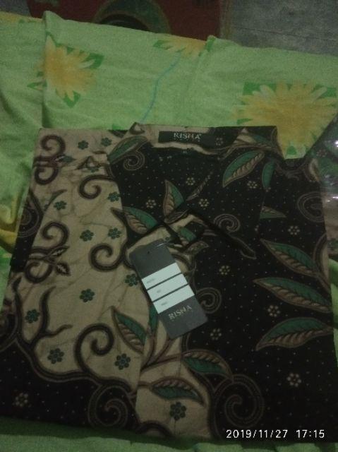 Risna Batik Hrb141 A Kemeja Batik Pria Lengan Pendek
