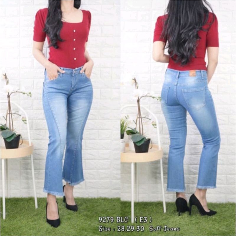 RIKI JEANS-STORE//CELANA JEANS 7/9 WANITA TERBARU//CELANA JEANS 7/9 MODEL RAWIS
