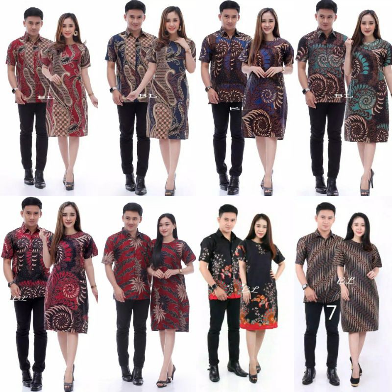 Maura Couple - Sania Ruffle Batik Couple Ori Ndoro Jowi DNT Garansi Termurah Shopee MERAK-BAJU NATAL-1