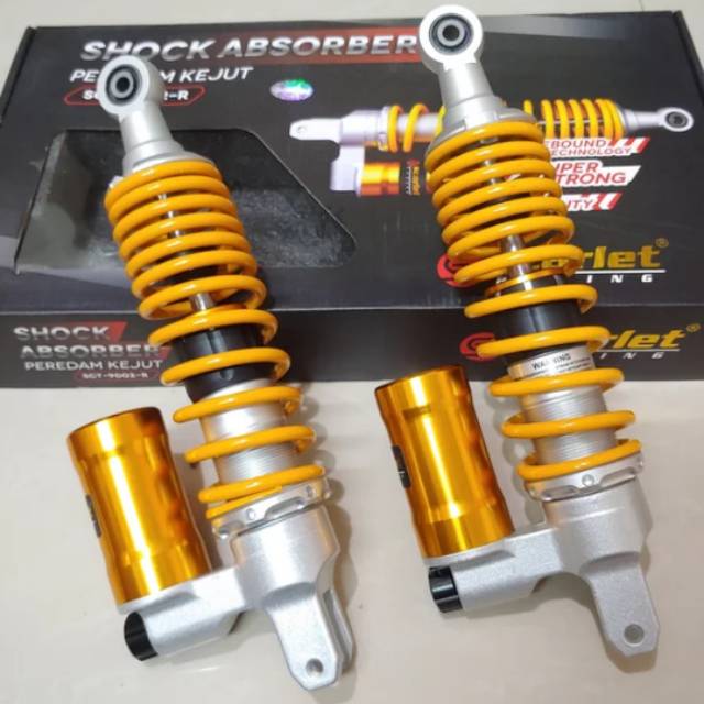 shockbreaker aerox 300mm scarlet racing model ohlins click fungsi