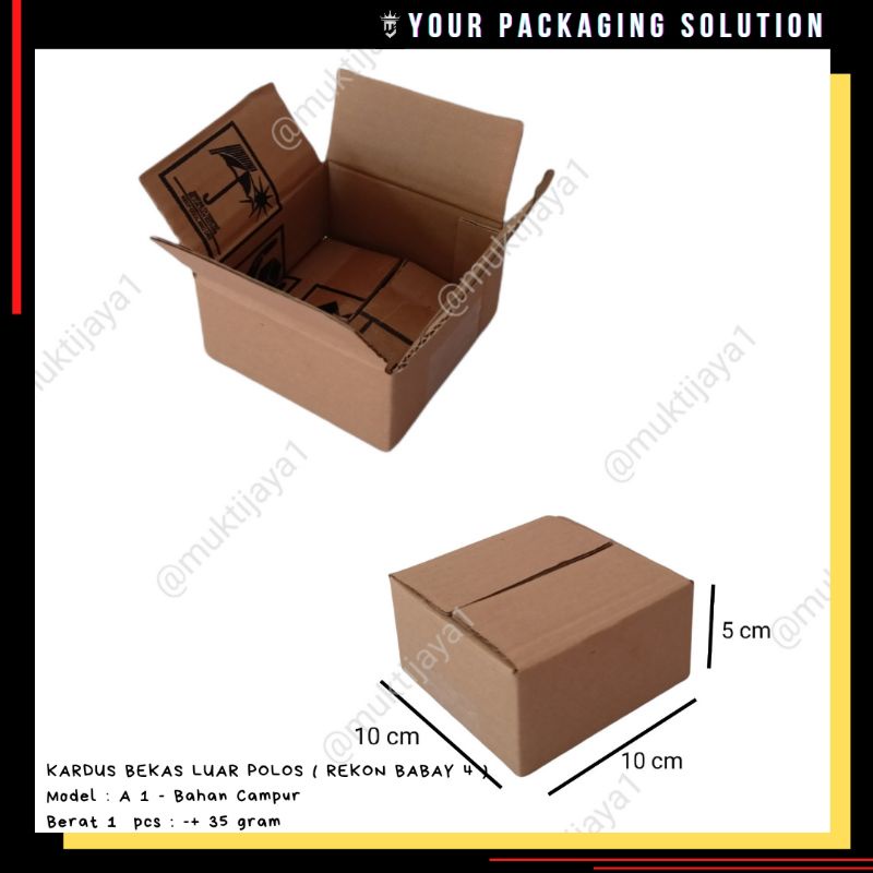 

Kardus BEKAS REKONDISI Baby 4 • Uk. 10x10x5cm • Bahan campur, sisi luar polos • Box Packing • Box Kardus • Box Kardus Olshop