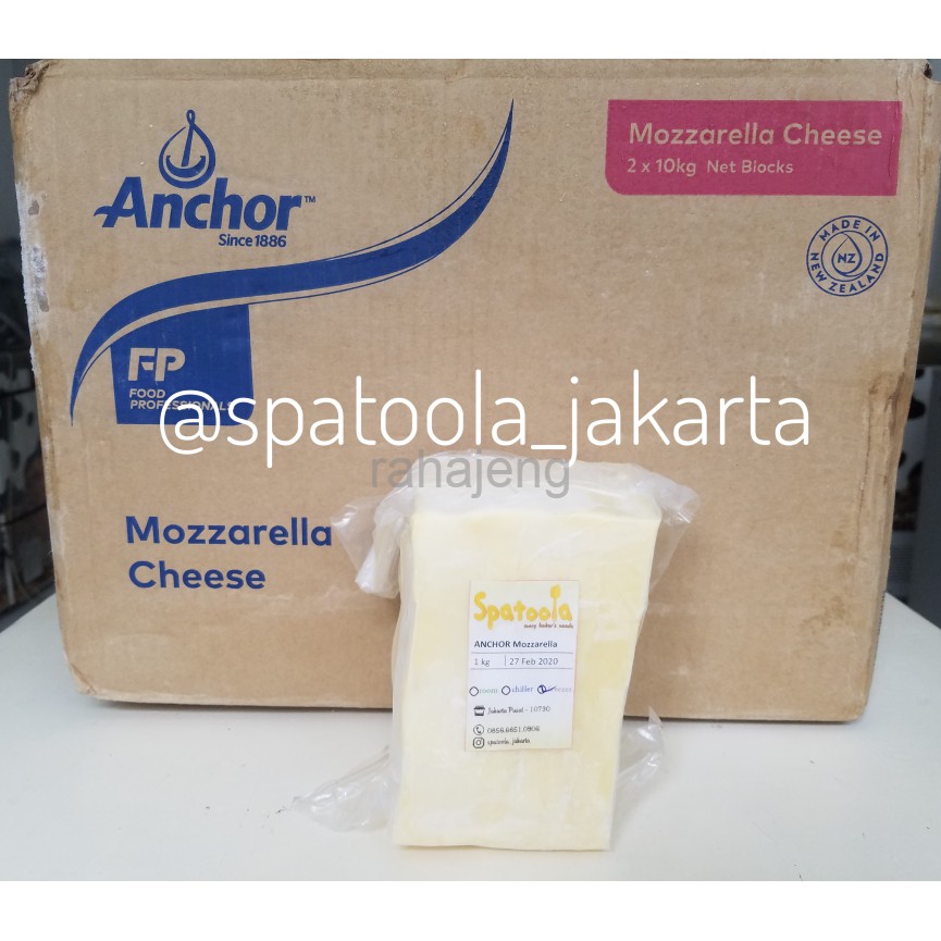 

Keju Mozzarella Anchor 1kg / Mozza / Pizza / Fitsa / Mozarela Cheese