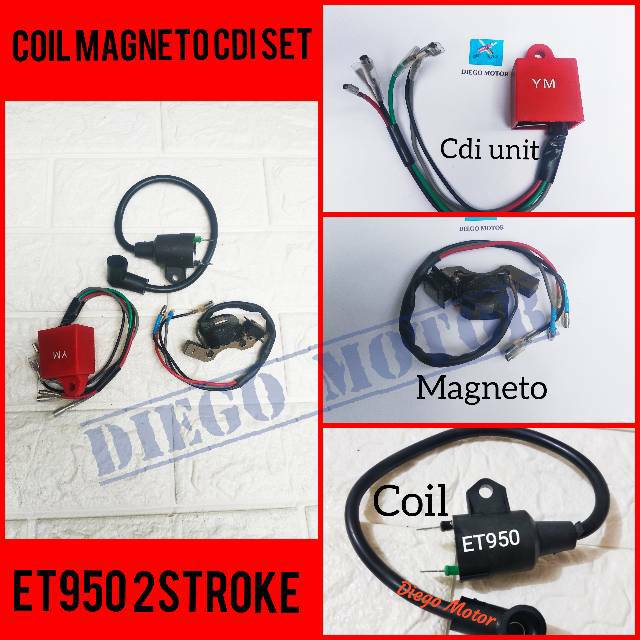 Paket hemat 3 cdi coil koil magneto spul genset ET950 2tak