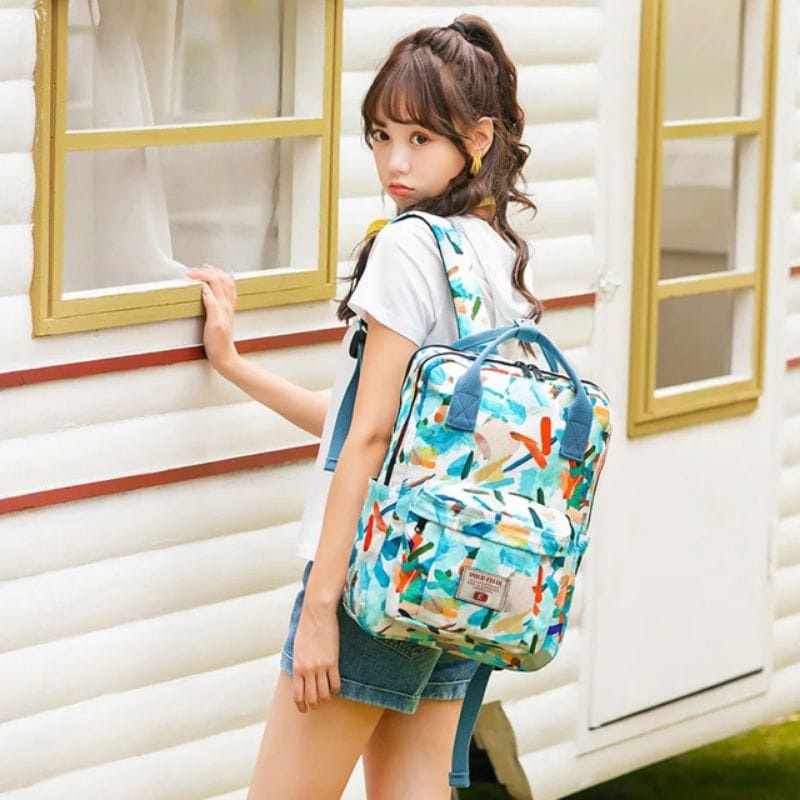 Tas Punggung Wanita/Pria Tas Backpack Sekolah Anak SD Ransel Sekolah Ukuran Kecil Dengan Motif Yang 