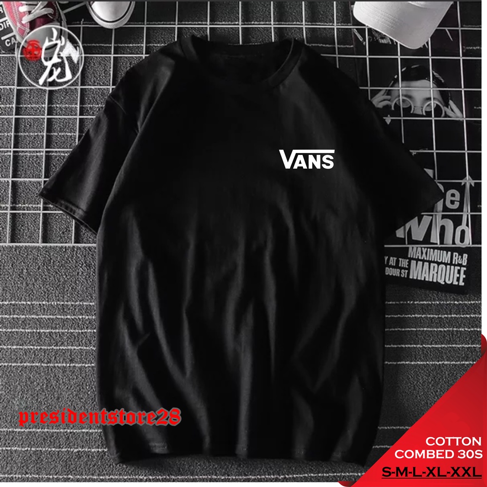 KAOS VANS / KAOS DISTRO VANS PRIA / KAOS PRIA VANS / T-SIRT UNISEX COTTON VANS