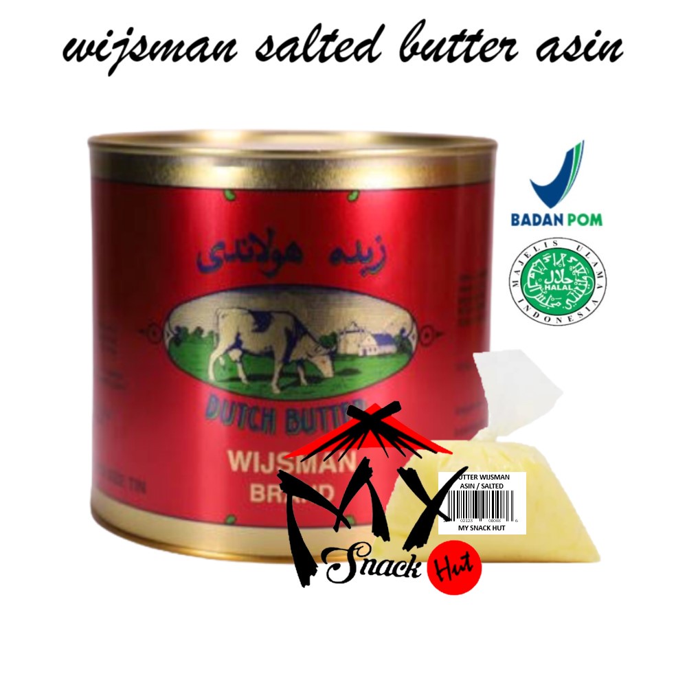 WIJSMAN BUTTER 100GR - MENTEGA MERTEGO WISMAN WYSMAN WISMEN WYSMAN ASIN SALTED SUSU API IMPORT BELANDA DUTCH HALAL MUI