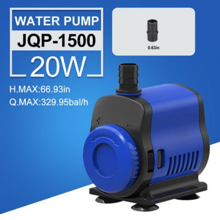 SUNSUN JQP-1500 Pompa Kolam Ikan Aquarium Pompa Air Celup 220Volt 20Watt 1500LH Pompa Aquarium