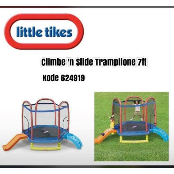7 foot climb and slide trampoline