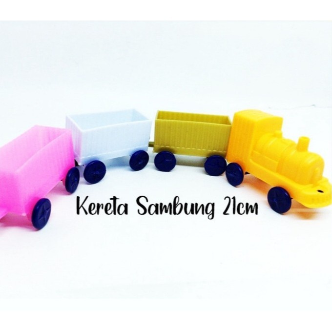 MOMBABY1 Mainan jadul - Mainan kereta warna warni anak 21 cm MOMBABY1