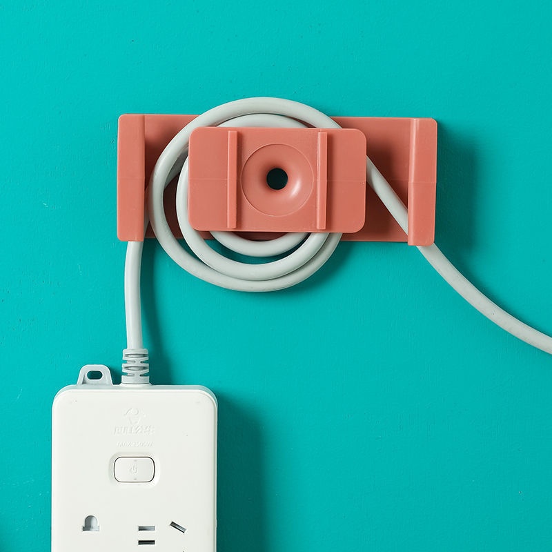 Holder Power Strip Socket Dengan Perekat Untuk Dinding