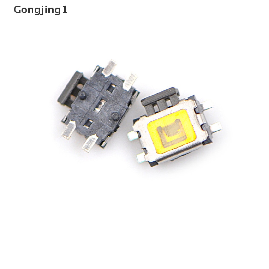 Gongjing1 10pcs Yd-3414 4pin Smd Tact Power Switch Tombol