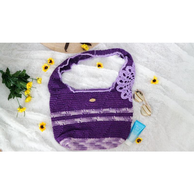 tas Bahu Rajut Termurah Benang Nilon Premium Mewah