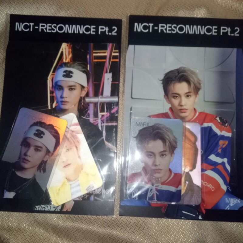 Nct taeyong resonance pt.2 standee lenti holo photocard unsealed pc photo card lenticular hologram pt 2
