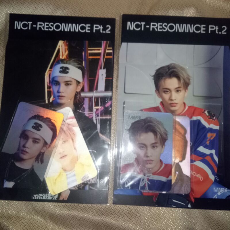 Nct taeyong resonance pt.2 standee lenti holo photocard unsealed pc photo card lenticular hologram p