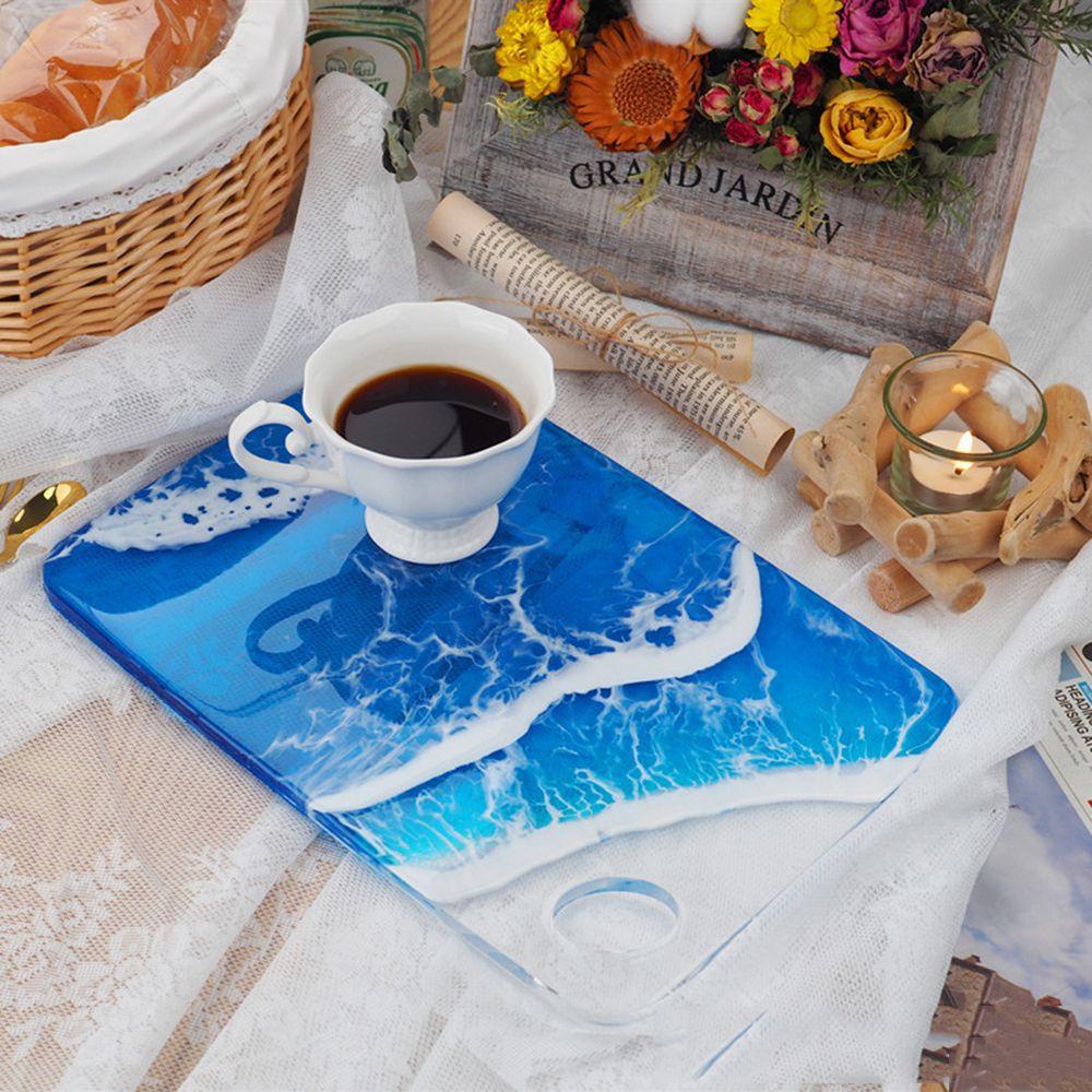 Preva Resin Tray Cetakan Resin Dekorasi Rumah UV Kristal Epoxy Alat Membuat Perhiasan Papan Saji