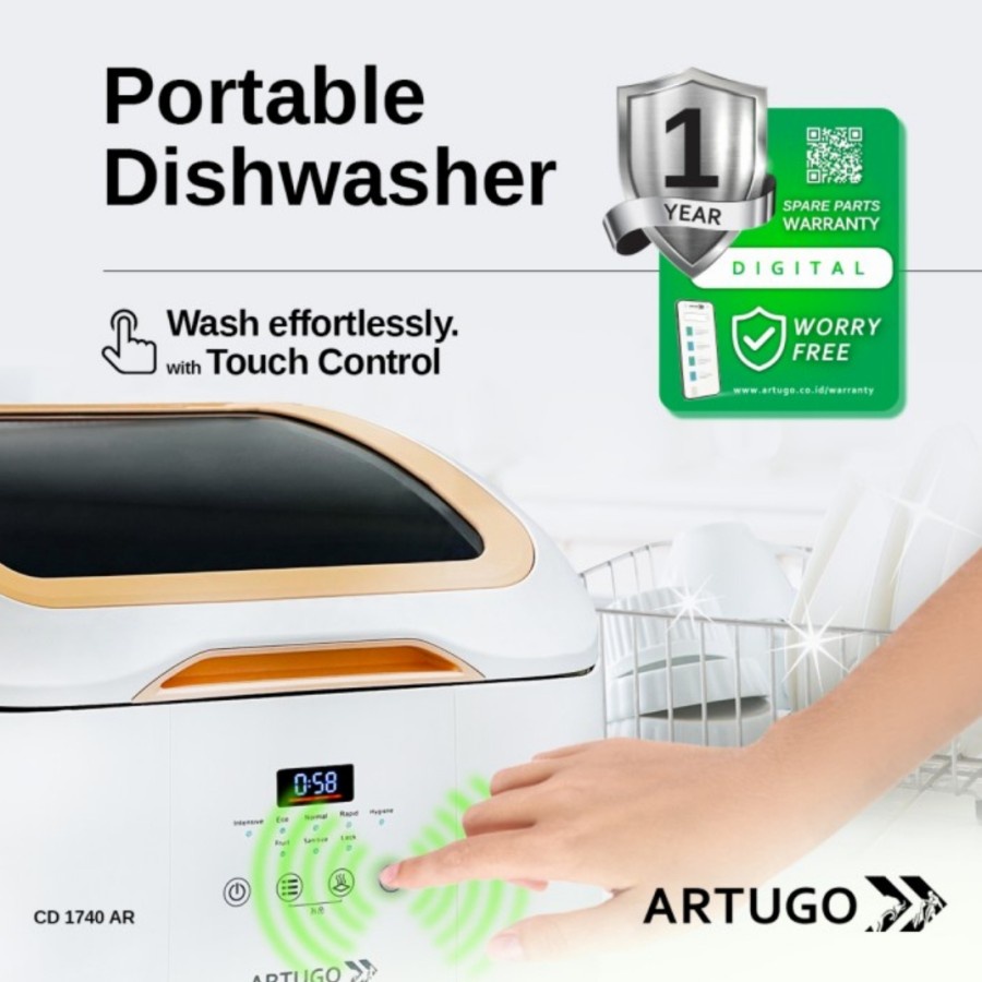Artugo Diswasher Portable CD 1740 AR Ozone Sterilizer