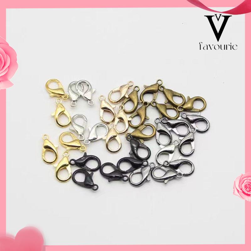 [COD]Aksesoris perhiasan diy 12mm lobster gesper bahan manik-manik tangan kalung gesper gelang koneksi cincin paduan gesper-FA