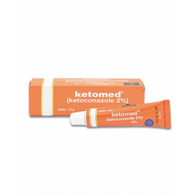 Ketomed cream &amp; gel 15 gram ( krim obat jamur panu kadas )