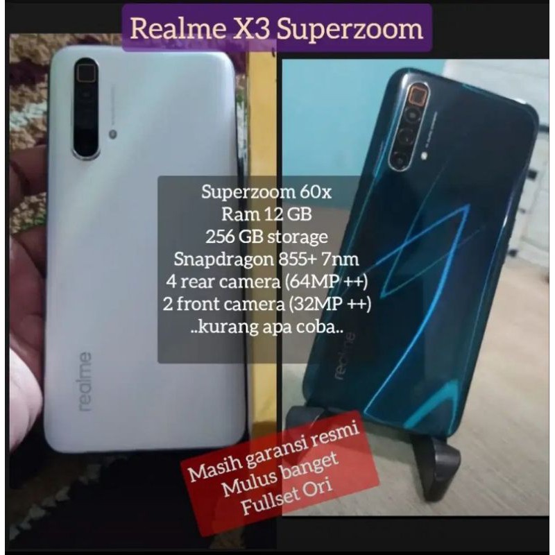 Realme X3 Superzoom 12/256 GARANSI RESMI second