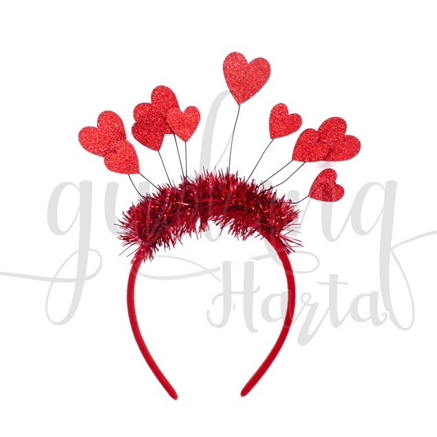 Bando Spark In The Heart Bandana Motif Hati Tuing Tuing GH 211135