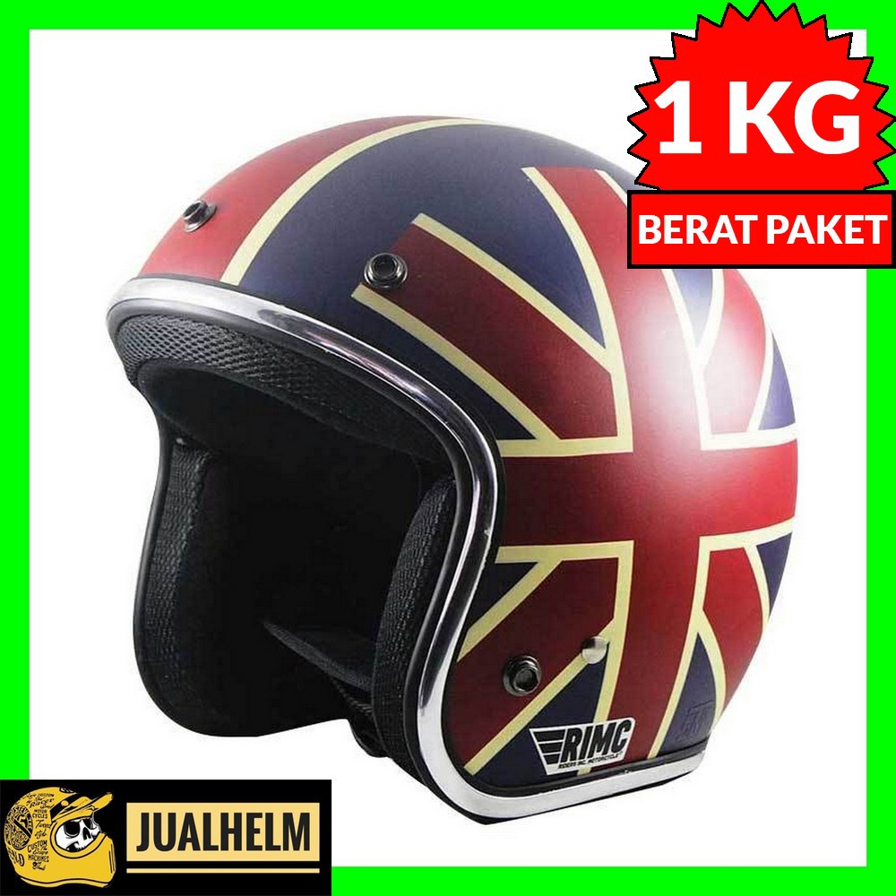 Helm Retro SADA Unionjack Doff (Bogo/Retro/Klasik/Vespa)