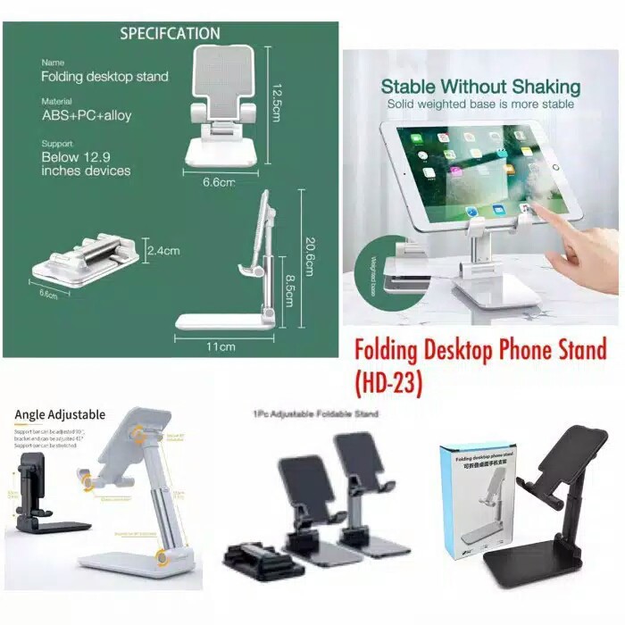 L305 LIFTABLE FOLDABLE PHONE HOLDER L STAND HP MEJA FOLDING DESKTOP L305