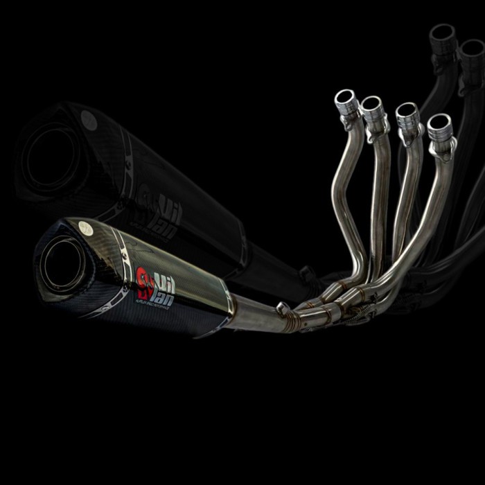 KNALPOT VILLAN TYPE SV2 CARBON FULL SET NINJA ZX25r ZX250 BARANG 1005 ORIGINAL