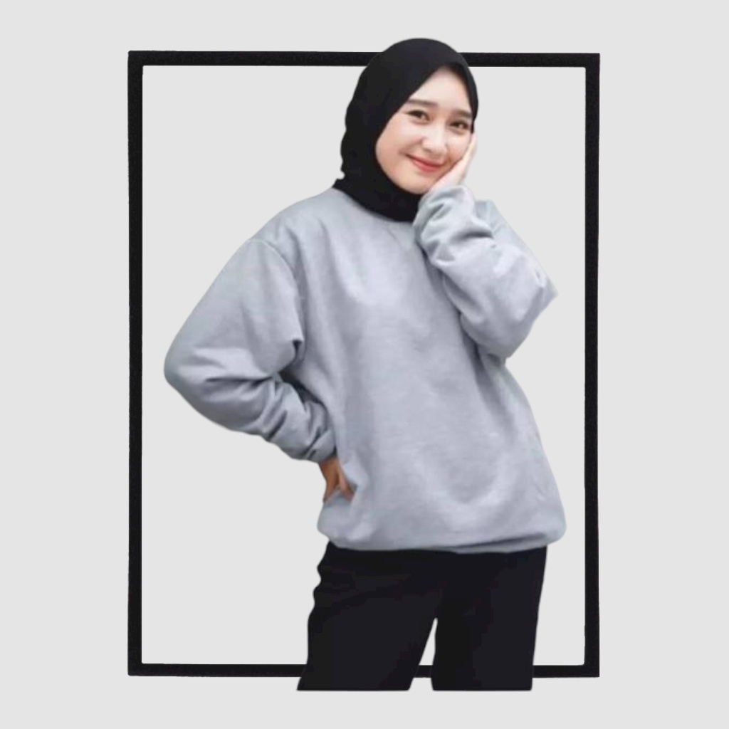 SWEATER_ID Basic Sweater Crewneck Abumuda /Abu Misty Polos Unisex
