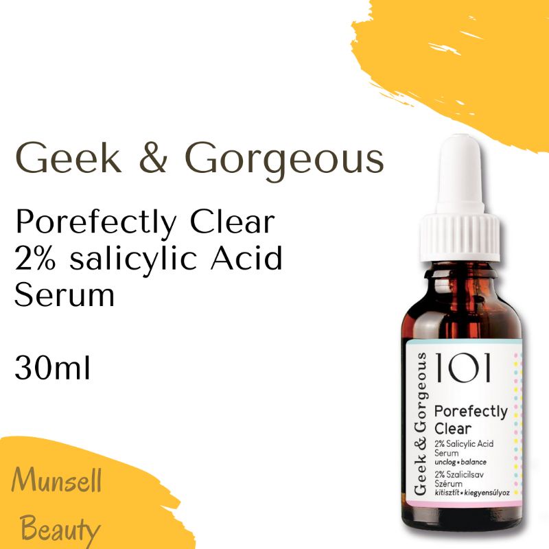Geek & Gorgeous 101 Porefectly Clear 2% Salicylic acid (aka BHA)