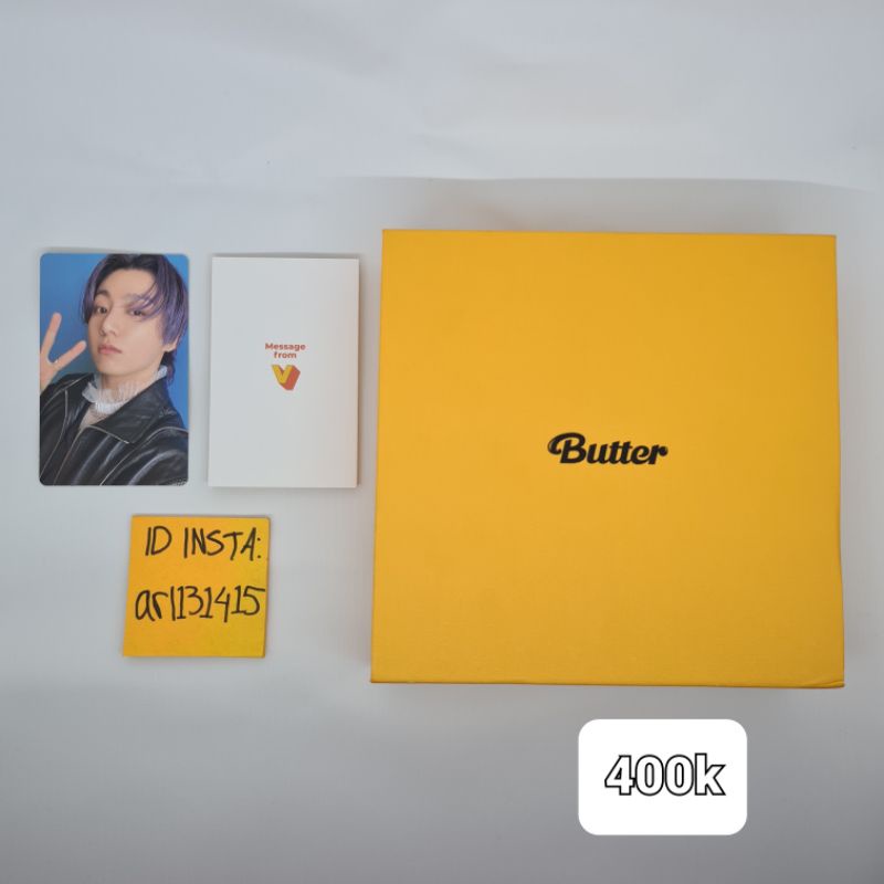 Butter Cream version pc JK message card V fullset