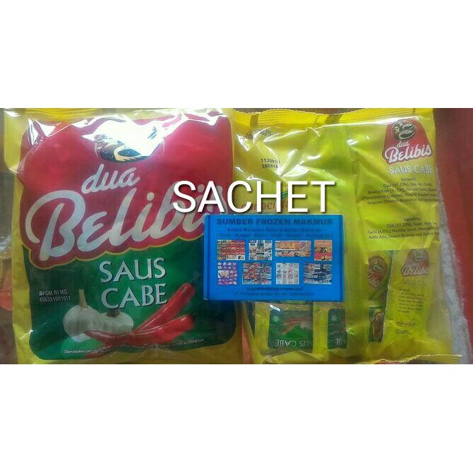 

ENAK 24pc sambal sachet belibis. TERLEZAT