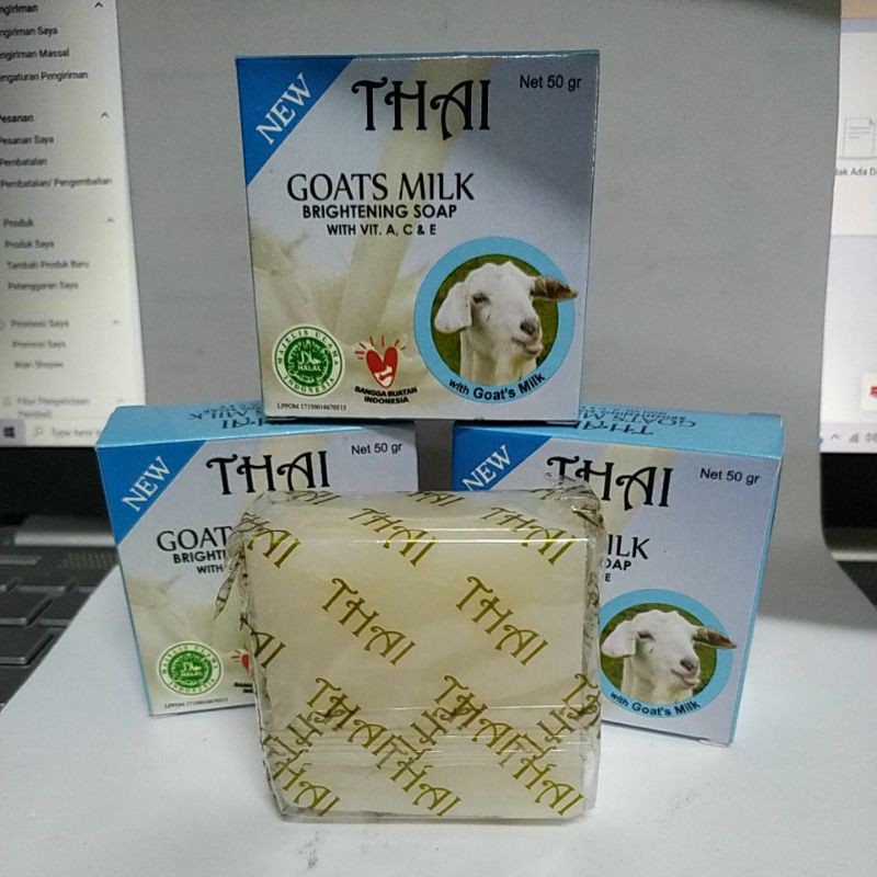 SABUN THAI GOATS MILK BRIHTENING SOAP BPOM