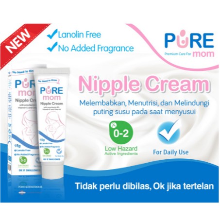 Pure Mom Nipple Cream Krim Puting Susu 15 Gram