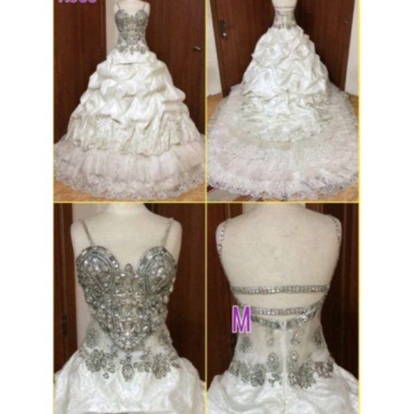 Wedding dress preloved Kristal Swarovski Asli gaun pengantin bridal second