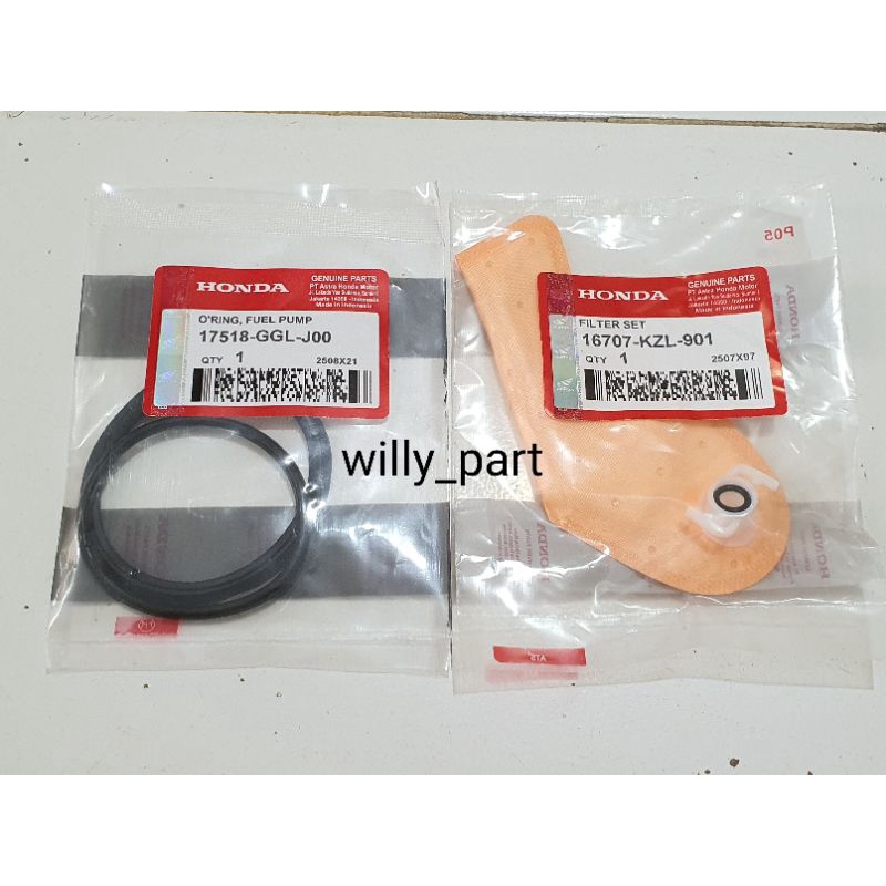 Filter Fuel Pump + Full Pump Pampers + Seal Oring Fuel Pump Beat Fi Scoopy Fi Vario 110 Fi  Starter 
