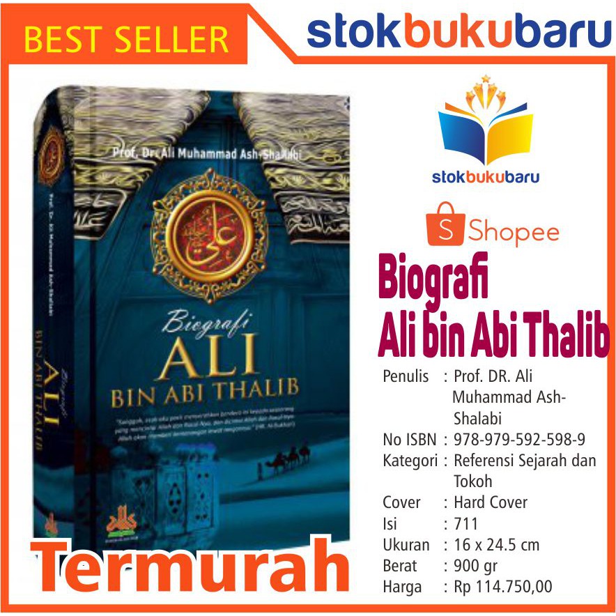 Buku Biografi Ali Bin Abi Thalib Shopee Indonesia