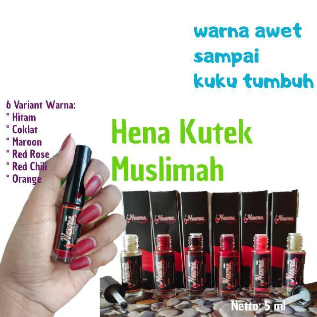  K1 KUTEK HALAL  MUSLIMAH Kutek Kuku  Henna Cat  Kuku  Hena 