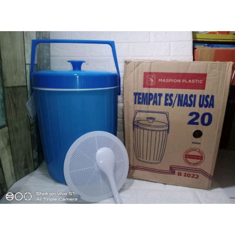 Harga Grosir Rice Bucket Termos Es 6,5 Liter Gratis Centong/Termos Nasi Panas/Termos NasI Mini