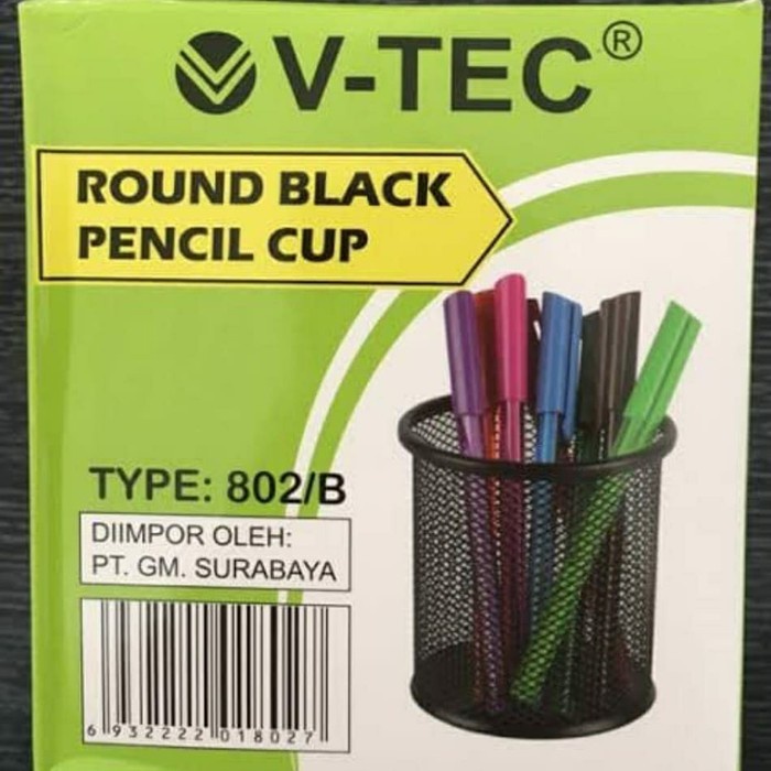 

Unik Desk Set Besi V-Tec / Pen Holder Jaring Jala Besi V-Tec Bulat Trendi
